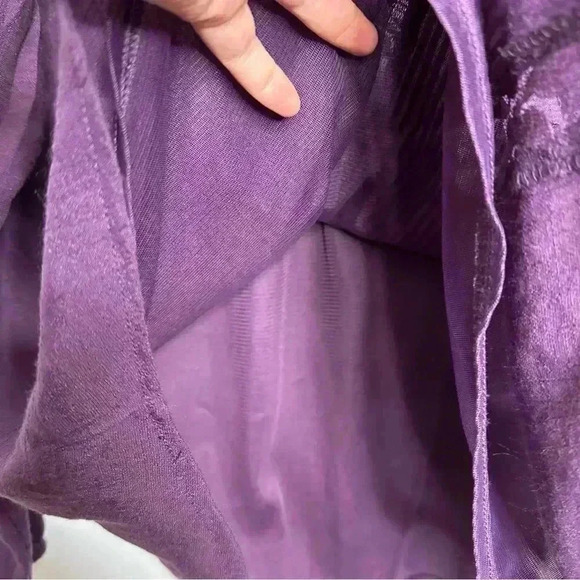 Northern  Reflections Blouse Lace Flowy Purple Size Large - Picture 8 of 16